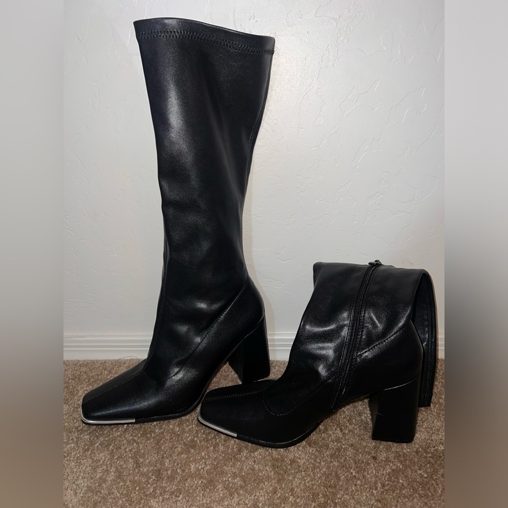 NWOT Pretty Little Thing Calf High Boots - 41